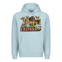 Blue Mist Happy Easter Premium Hoodie - LillyAllenDesigns