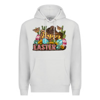 Dove Grey Happy Easter Premium Hoodie - LillyAllenDesigns