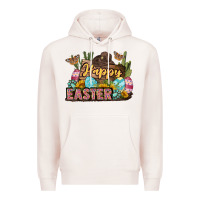 Pale Pink Happy Easter Premium Hoodie - LillyAllenDesigns
