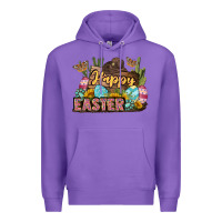 Purple Happy Easter Premium Hoodie - LillyAllenDesigns