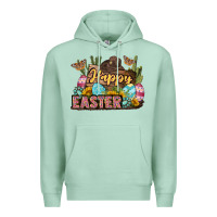 Seafoam Happy Easter Premium Hoodie - LillyAllenDesigns