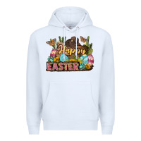 White Happy Easter Premium Hoodie - LillyAllenDesigns