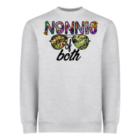 Heather Grey nonnie of both Heavyweight Sweatshirt - CowhideDigitalArt