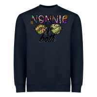 Navy nonnie of both Heavyweight Sweatshirt - CowhideDigitalArt