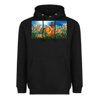 Black clown fish  license plate Heavyweight Hoodie - BarkalooDesign