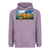 Lavender clown fish  license plate Heavyweight Hoodie - BarkalooDesign