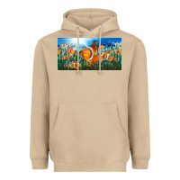 Mushroom clown fish  license plate Heavyweight Hoodie - BarkalooDesign