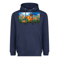 Navy clown fish  license plate Heavyweight Hoodie - BarkalooDesign