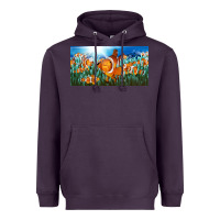 Plum clown fish  license plate Heavyweight Hoodie - BarkalooDesign