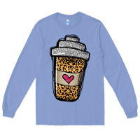 Colony Blue leopard glitter coffee cup Long Sleeve Tee - Jasminsmagicworld