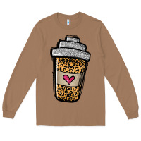 Toasted Coconut leopard glitter coffee cup Long Sleeve Tee - Jasminsmagicworld