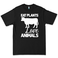 Black Eat Plants Love Animals Premium Tee - Bettercallsaul