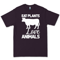 Plum Eat Plants Love Animals Premium Tee - Bettercallsaul