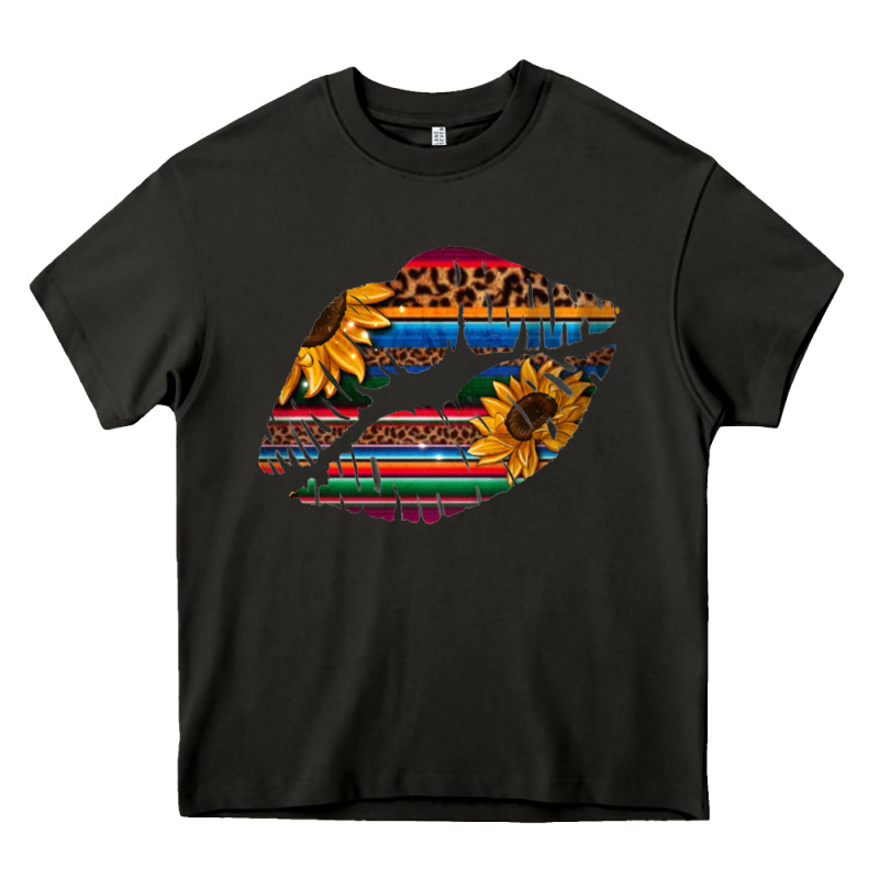 Aztec Sunflower Lips Heavy Core Tee by Bettercallsaul | Teevron