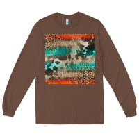 Chestnut Leopard Cowhide Pattern Long Sleeve Tee - CowCowDesign