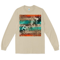 Mushroom Leopard Cowhide Pattern Long Sleeve Tee - CowCowDesign