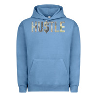Pigment Pebble Blue Hustle 100 Dollar Bill Christmas Gift entrepreneur Urban Hoodie - trangStudio