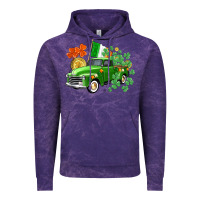 Cloud Purple Western St. Patrick's Day truck Vintage Hoodie - CowGirlArtShop