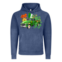 Vintage Denim Western St. Patrick's Day truck Vintage Hoodie - CowGirlArtShop