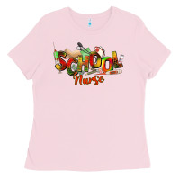 Bubblegum Pink school nurse juneteenth Ladies Tee - NancyCooperArtShop