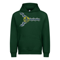Forest Green St Louis Missouri Flag Vintage Faded Home Family Urban Hoodie - trangStudio