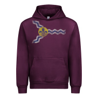 Mauve Wine St Louis Missouri Flag Vintage Faded Home Family Urban Hoodie - trangStudio