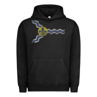 Pigment Black St Louis Missouri Flag Vintage Faded Home Family Urban Hoodie - trangStudio