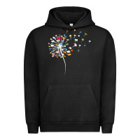 Pigment Black Womens Funny Dandelion Books Gift For Reading Lover Women Girls V-Neck Urban Hoodie - trangStudio