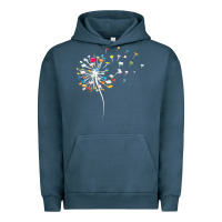 Pigment Midnight Navy Womens Funny Dandelion Books Gift For Reading Lover Women Girls V-Neck Urban Hoodie - trangStudio