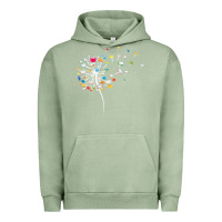 Pigment Oil Green Womens Funny Dandelion Books Gift For Reading Lover Women Girls V-Neck Urban Hoodie - trangStudio