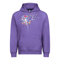 Tulip Womens Funny Dandelion Books Gift For Reading Lover Women Girls V-Neck Urban Hoodie - trangStudio