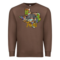 Chestnut texas map armadillo Premium Sweatshirt - BarkalooDesign
