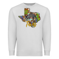 Dove Grey texas map armadillo Premium Sweatshirt - BarkalooDesign