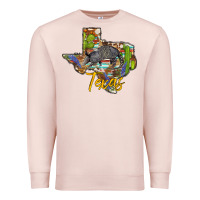 Pale Pink texas map armadillo Premium Sweatshirt - BarkalooDesign