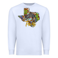 White texas map armadillo Premium Sweatshirt - BarkalooDesign