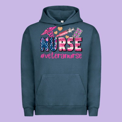 Veteran Nurse Urban Hoodie Designed By Adodesignshop