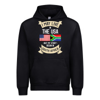 Black South Africa American Flag USA South African Roots Gifts Urban Hoodie - trangStudio