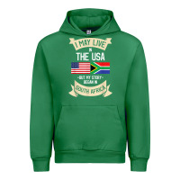 Emerald South Africa American Flag USA South African Roots Gifts Urban Hoodie - trangStudio