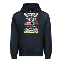 Navy South Africa American Flag USA South African Roots Gifts Urban Hoodie - trangStudio