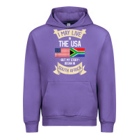 Tulip South Africa American Flag USA South African Roots Gifts Urban Hoodie - trangStudio