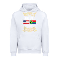 White South Africa American Flag USA South African Roots Gifts Urban Hoodie - trangStudio