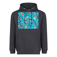 Smoke humpback whale mousepad Heavyweight Hoodie - BarkalooDesign