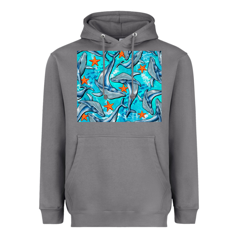 Humpback Whale Mousepad Heavyweight Hoodie by BarkalooDesign | Teevron