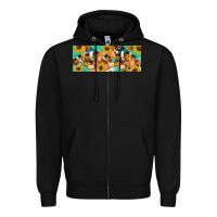 Black Cow fall pumpkin Zipper Hoodie - Artiststas