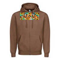 Chestnut Cow fall pumpkin Zipper Hoodie - Artiststas