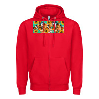 Red Cow fall pumpkin Zipper Hoodie - Artiststas