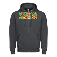 Smoke Cow fall pumpkin Zipper Hoodie - Artiststas