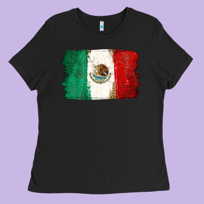 Mexican Flag Ladies Tee Designed By Texasbilliewilder