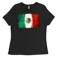 Black Mexican Flag Ladies Tee - texasbilliewilder