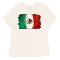 Bone Mexican Flag Ladies Tee - texasbilliewilder